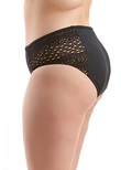 Elomi Indie Mid Rise Bikini Brief Black Indie Bikini Bottom Black