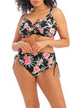 Elomi Dark Tropics Crop Bikini Top Black Dark Tropics  Black