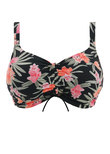 Elomi Dark Tropics Crop Bikini Top Black Dark Tropics  Black