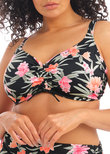 Elomi Dark Tropics Crop Bikini Top Black Dark Tropics  Black