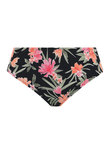 Elomi Dark Tropics Mid Rise Bikini Brief Black Dark Tropics  Black