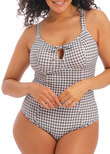 Elomi Checkmate Moulded Swimsuit Grey Marl Checkmate  Grey Marl