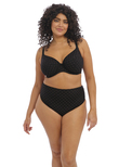 Elomi Bazaruto Mid Rise Bikini Brief Black Bazaruto Bikini Bottom Black