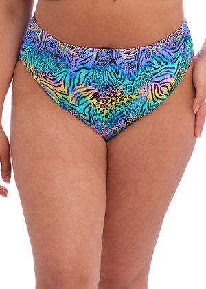 Electric Savannah Mid Rise Bikini Brief Zebra Electric Savannah  Zebra
